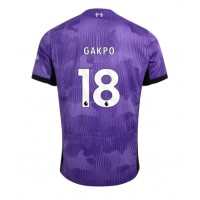 Fotbalové Dres Liverpool Cody Gakpo #18 Alternativní 2023-24 Krátký Rukáv